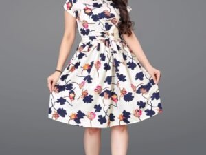 Trendy Casual Short Cotton Gown | Fabric Heavy Crepe