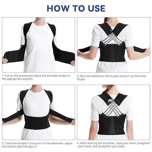 Adjustable Back Posture Corrector/ Slouching Relieve Pain Belt Women Men - Image 3