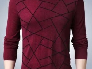 Cotton Blend Stripes Full Sleeves T-Shirt