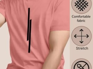 Stylish Salmon Pink T-Shirt