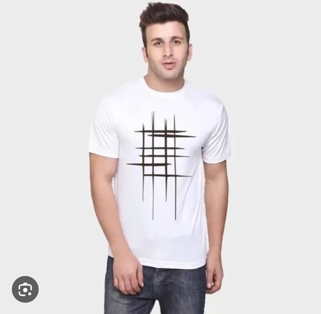 Stylish Salmon Pink T-Shirt – Bold Minimalist Black Graphic Print - Image 3