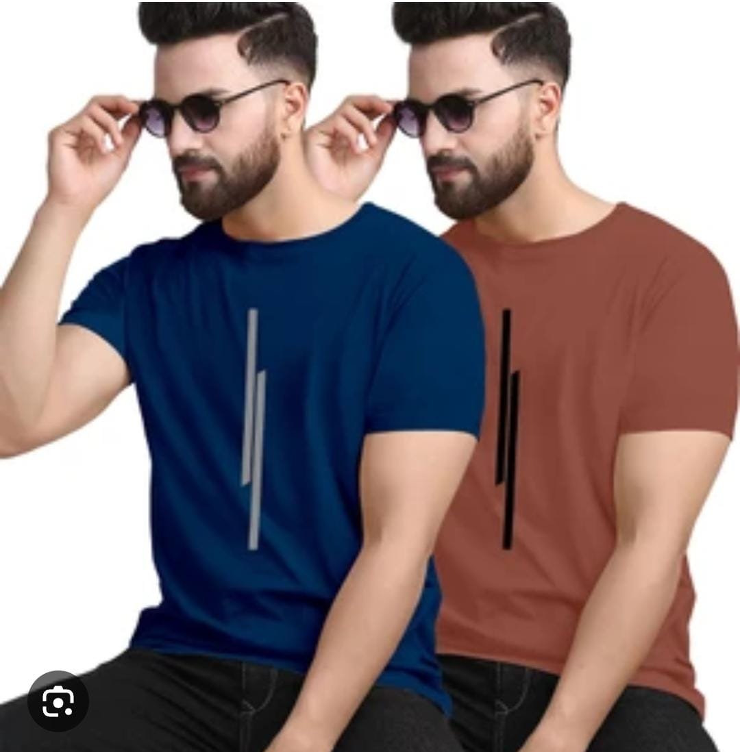 Stylish Salmon Pink T-Shirt – Bold Minimalist Black Graphic Print - Image 2